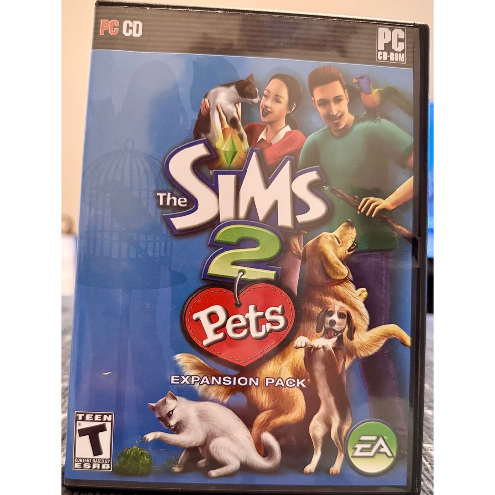 The Sims 2 Pets Expansion Pack PC CD-ROM 2006 Excellent Complete 2-Disc Set
